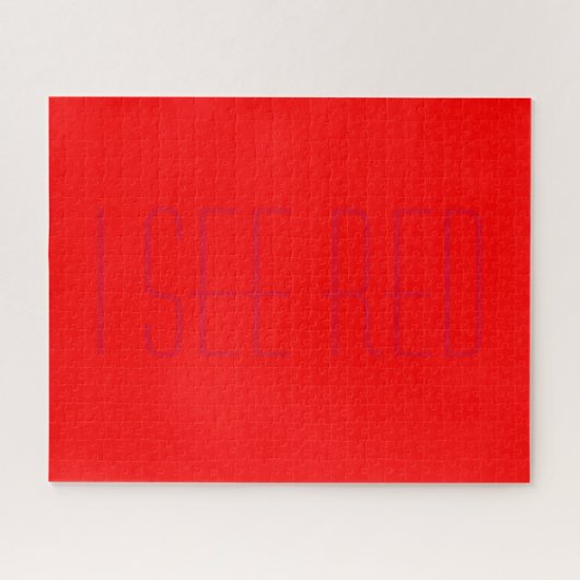 Puzzle je vois rouge (Horizontal)