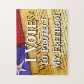 Puzzle Je Vote Pour Protéger Ma Liberté (Vertical)