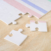 Puzzle Je vous aime citer phrase Pastel Colors Rose (Côté)