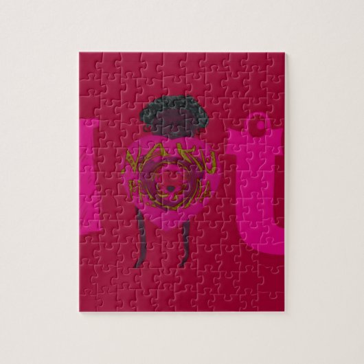 Puzzle Je Vous Coeur Nakupenda Sana Joyeux Saint Valentin (Vertical)