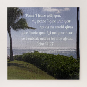 Puzzle Jean 14:27 Paix Je pars avec toi