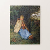 Puzzle Jean-François Millet - Le Knitter (Vertical)