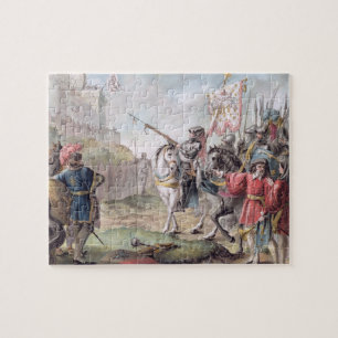 Puzzle Jeanne d'Arc (1412-31) commande l'anglais pour