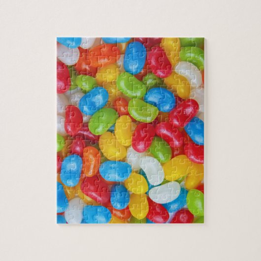 Puzzle Jelly Beans, Rainbow Coloured & Sweet Candy (Vertical)