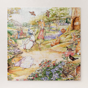 Puzzle Jemima Puddle Duck se promener avec M. Fox