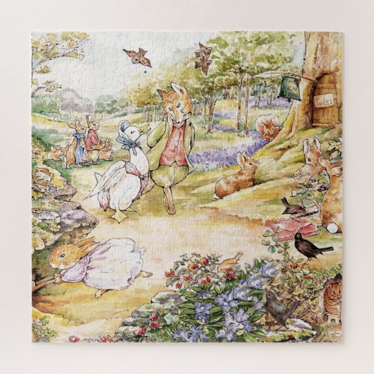 Puzzle Jemima Puddle Duck se promener avec M. Fox (Vertical)