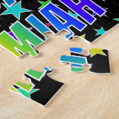 Puzzle "JEREMIAH" Prénom, Amusant "HEUREUX ANNIVERSAIRE" (Côté)