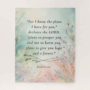 Puzzle Jérémie 29:11 Image de verset biblique