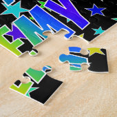 Puzzle "JEREMY" Prénom, Amusant "HEUREUX ANNIVERSAIRE" (Côté)