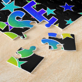 Puzzle "JESSE" Prénom, Amusant "HEUREUX ANNIVERSAIRE" (Côté)