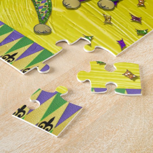 Puzzle Jester Mask Mardi Gras Arlequin (Côté)