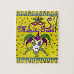 Puzzle Jester Mask Mardi Gras Arlequin