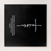 Puzzle Jésus amour | Croix de la foi Jésus-Christ Foi Die (Horizontal)