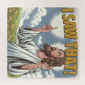 Puzzle Jésus chrétien vous regarde, Jésus j'ai vu ça (Horizontal)