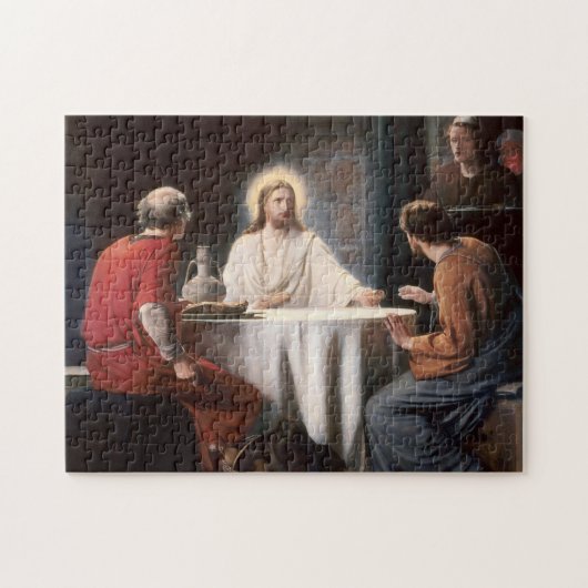 Puzzle Jésus-Christ à la Cène à Emmaus par Carl Bloch (Horizontal)