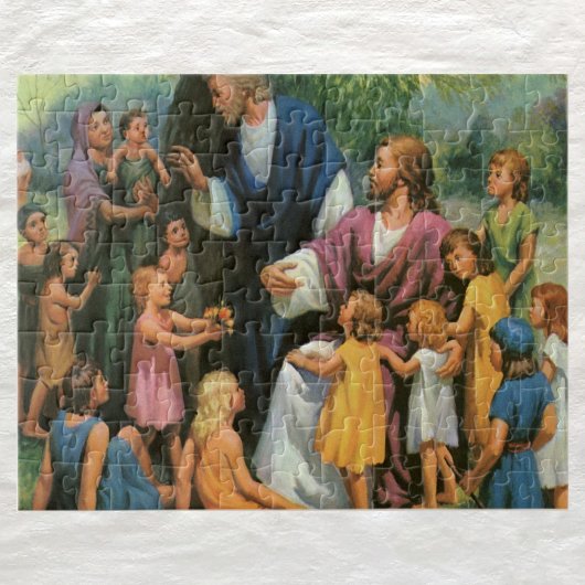 Puzzle Jésus-Christ Bénédiction des enfants, Religion Vin