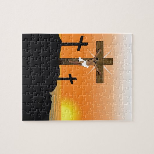 Puzzle Jésus-Christ noir (Horizontal)