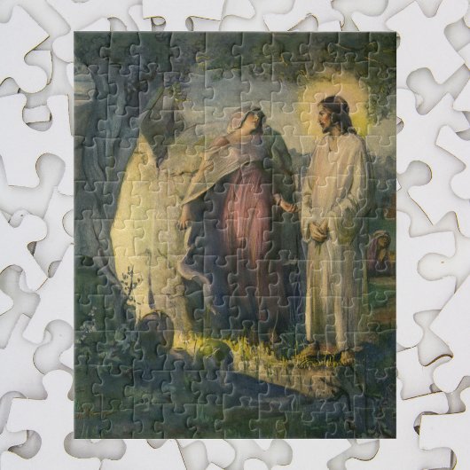 Puzzle Jésus Christ ressuscité par la tombe par ML Greer