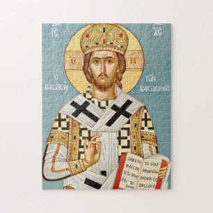 Puzzle Jésus-Christ tenant les Évangiles icône orthodoxe 