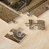 Puzzle Jésus-Christ tenant les Évangiles Joyaux d'or (Côté)