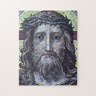Puzzle Jesus Christus, Vintage mosaïque, Sainte Bible /T