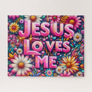 Puzzle Jésus Coloré M'aime