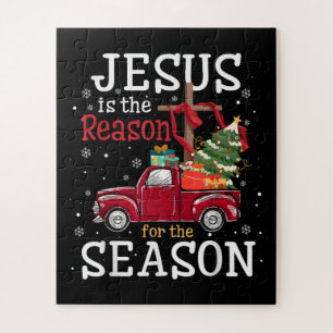 Puzzle Jésus est la raison de la saison de la foi chrétie