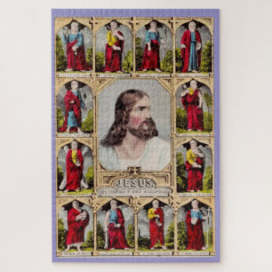 Puzzle Jésus et les douze apôtres