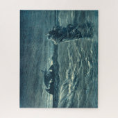 Puzzle Jésus marchant sur la bible de la mer | (Vertical)