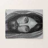 Puzzle Jésus noir & blanc, personnages chrétiens (Horizontal)