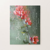 Puzzle Jésus vit les fleurs du printemps Bible et Pâques (Vertical)