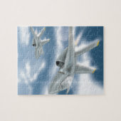Puzzle Jet Fighter Aircraft (Horizontal)