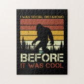 Puzzle J'Étais Distante Sociale Avant Qu'Il Ne Soit Cool (Vertical)