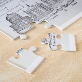 Puzzle Jetant des fondements, de "Della Architettura", (Côté)