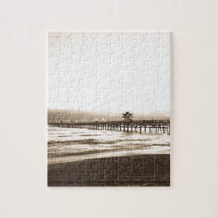 Puzzle Jetée de San Clemete Californie photo vintage de p