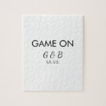 Puzzle Jeu ajouter nom du couple mariage lieu ville g<br><div class="desc">conception</div>