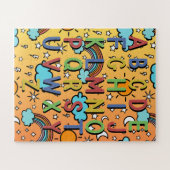 Puzzle Jeu amusant pour enfants Alphabet coloré (Horizontal)