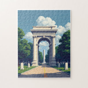 Puzzle Jeu d'activité de mosaïque à image cachée patrioti