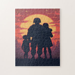Puzzle Jeu d'activité de mosaïque à image cachée patrioti