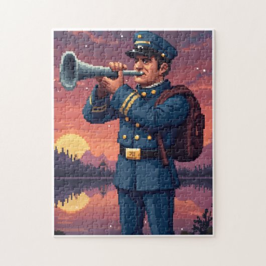 Puzzle Jeu d'activité de mosaïque à image cachée patrioti (Vertical)