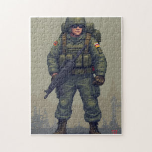 Puzzle Jeu d'activité de mosaïque à image cachée patrioti