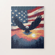 Jeu d'activité de mosaïque à image cachée patrioti