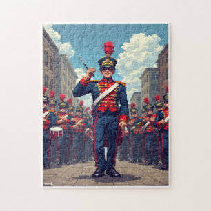 Puzzle Jeu d'activité de mosaïque à image cachée patrioti