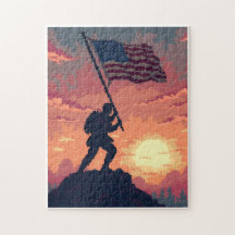 Jeu d'activité de mosaïque à image cachée patrioti