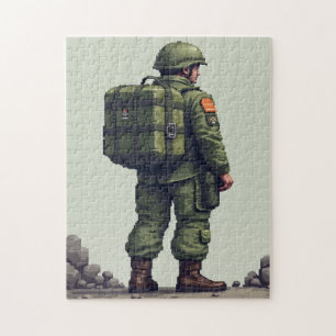 Puzzle Jeu d'activité de mosaïque à image cachée patrioti