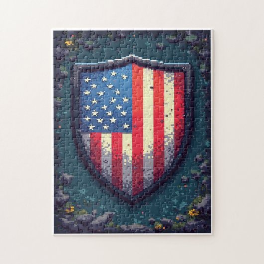 Puzzle Jeu d'activité de mosaïque à image cachée patrioti (Vertical)