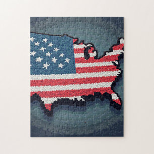 Puzzle Jeu d'activité de mosaïque à image cachée patrioti