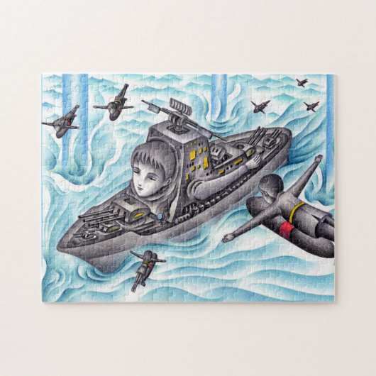 Puzzle Jeu de bataille navale. (Horizontal)