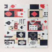 Puzzle Jeu de Cartes | Moderne Abstrait (Vertical)