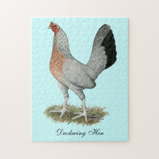 Puzzle Jeu de Duckwing Argent Hen (Vertical)